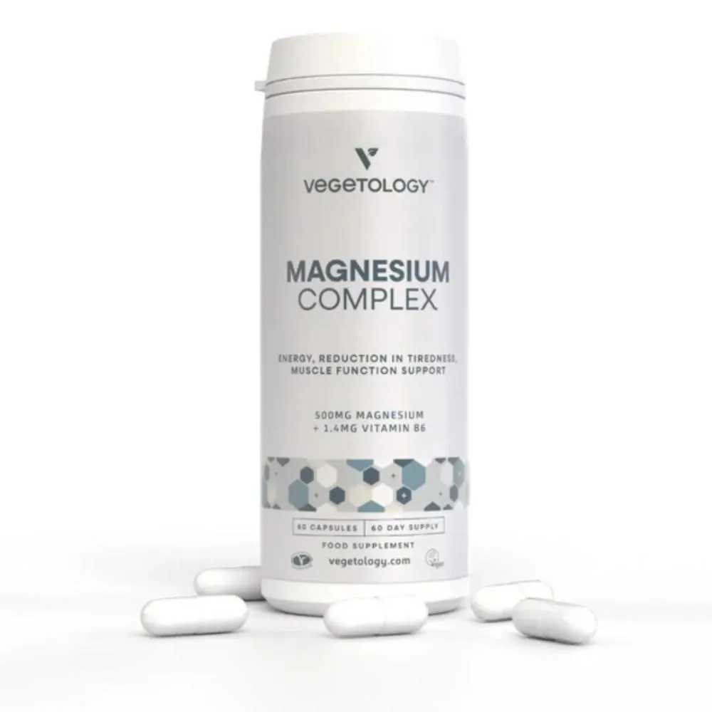 Vegetology Magnesium Complex Vitamin B6, 60 kapsułek