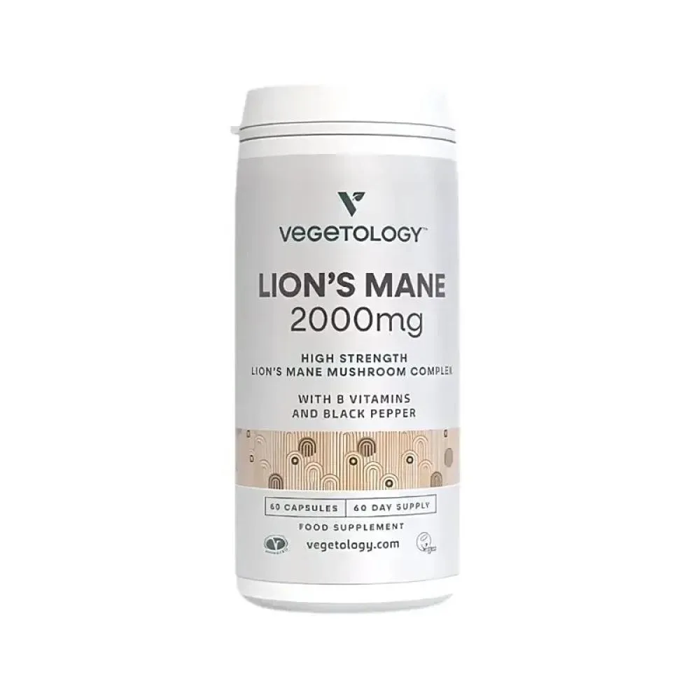 Vegetology Vegan Lion's Mane 2000 mg B-Complex, 60 kapsułek
