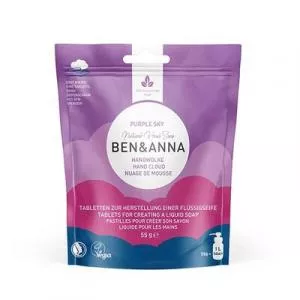 Ben & Anna BEN&ANNA Mydło pieniące w tabletkach PURPLE SKY, 55 g