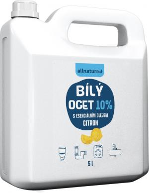 Allnature Ocet biały 10% o zapachu cytrynowym 5000 ml