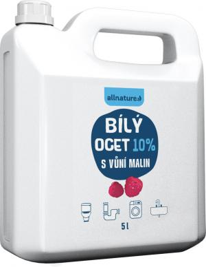 Allnature Ocet biały 10% z aromatem malinowym 5000 ml