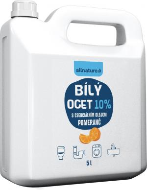 Allnature Ocet biały 10% o zapachu pomarańczy 5000 ml