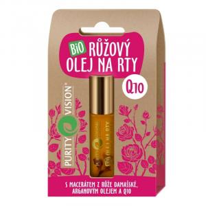 Bio olejek do ust różany z Q10 10 ml