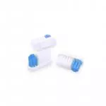 Lamazuna Bioplastikowa szczoteczka do zębów z wymienną główką, średnio twarda, niebieska