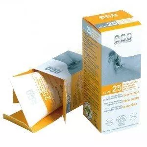 Eco Cosmetics Krem przeciwsłoneczny SPF 25 BIO (75 ml) - 100% naturalny, z filtrami mineralnymi