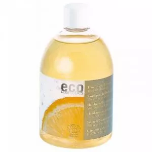 Eco Cosmetics Mydło w płynie o zapachu cytrynowym BIO (wkład 500 ml) - 2 w 1: do mycia rąk i ciała
