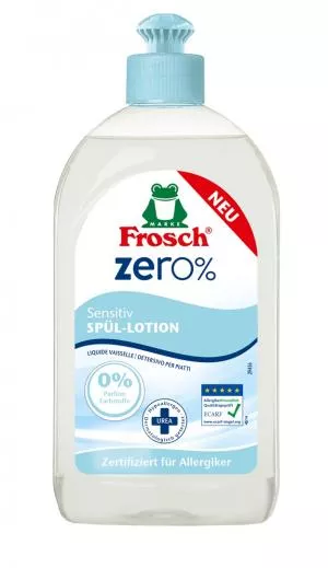 Frosch EKO ZERO% Płyn do mycia naczyń dla skóry wrażliwej (500 ml)