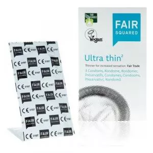 Fair Squared Prezerwatywa Ultra Thin (3 szt.) - wegańska i fair trade