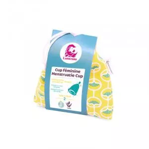Lamazuna Higieniczny kubeczek menstruacyjny, rozmiar 2, żółty rękaw