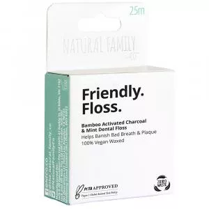 Jack n Jill NFco. Friendly Floss (25 m) - z miętą i węglem aktywnym