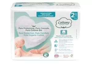 Cottony Jednorazowe pieluszki dla niemowląt z bio-bawełny 3-6 kg