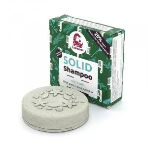 Lamazuna Szampon stały do włosów przetłuszczających się z zieloną glinką i spiruliną (70 g)