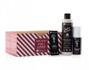 laSaponaria Holiday Vibes gift pack - dla mężczyzn - serum do skóry i pod prysznic 2w1