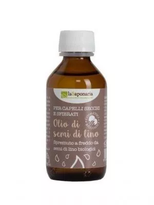 laSaponaria Olej do włosów z siemienia lnianego tłoczony na zimno BIO (100 ml)