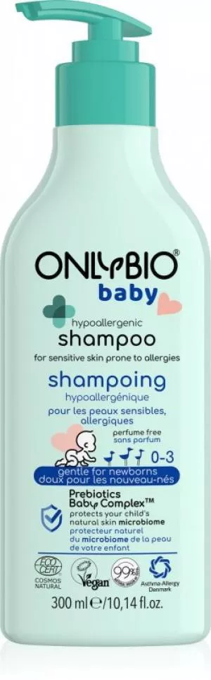 OnlyBio Hipoalergiczny szampon dla niemowląt (300 ml)