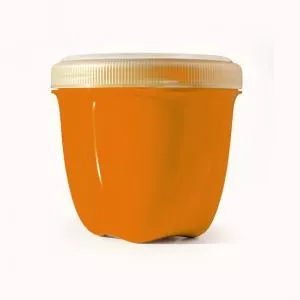 Preserve Pojemnik na przekąski (240 ml) - pomarańczowy - wykonany w 100% z tworzywa sztucznego pochodzącego z recyklingu