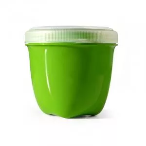 Preserve Pudełko na przekąski (240 ml) - zielone - wykonane w 100% z tworzywa sztucznego pochodzącego z recyklingu