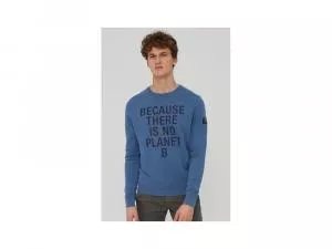 Ecoalf San Diego Because Sweatshirt Man Ocean Blue