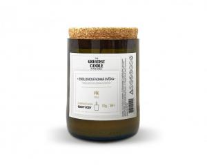 The Greatest Candle Świeca w butelce po winie (170 g) - figa - trwa ok. 50 godzin