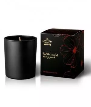 The Greatest Candle in the World Świeca zapachowa w czarnym szkle (170 g) - kwiat darjeeling