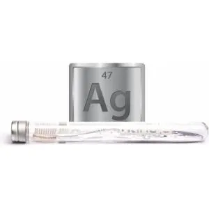 Nano-b Szczoteczka do zębów z półprzezroczystym srebrem - średnia